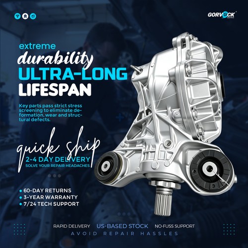 Rear locking differential - rear,
